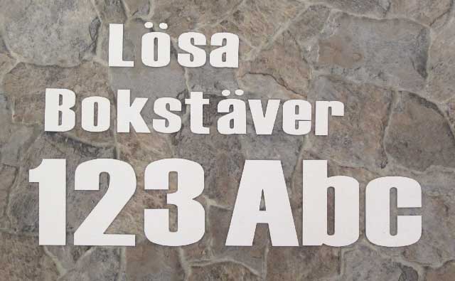 Väggdekoration - Lösa bokstäver 72 mm